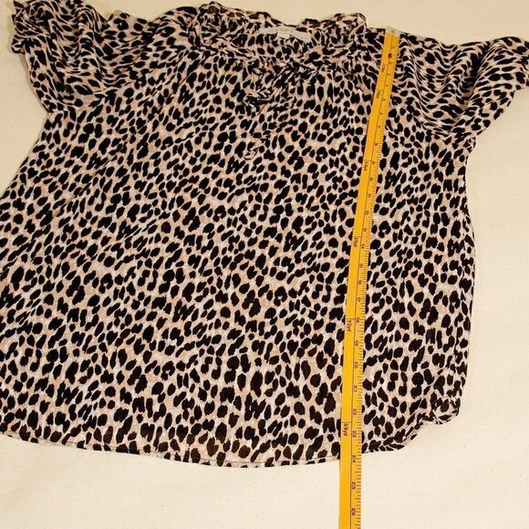 LOFT Cheetah Print Top  - Picture 6 of 7